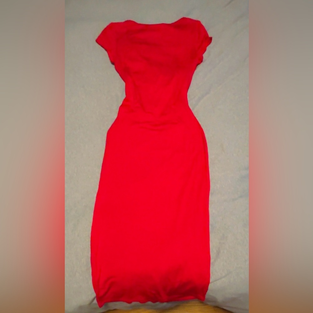 See You Monday Vibrant Red Maxi Bodycon Dress💋🔥